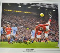 Wayne Rooney Manchester United “Goal of The Season” signed colour photograph print - titled “Wayne