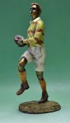 The Juliana Collection Rugby Figure - large rugby figure running with the ball mounted on a