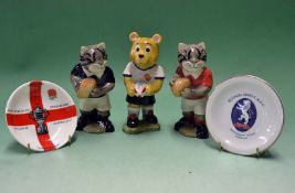 Collection of England and other rugby related ceramic items to incl Wade “Jonno Bear” England ltd ed