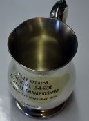 1976 Wolverhampton Wanderers Martin Patching’s Football 5-A Side Presentation Tankard made of Pewter