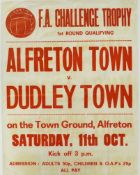 Selection of 1980s Alfreton Town Posters v Heanor Town, Armthorpe Welfare, Penrith, North