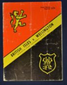 1971 British Lions v Wellington rugby programme – played on the 5th June with the Lions winning 47-9