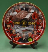 2010 Danbury Mint Manchester United The Old Trafford Centenary Plate 12 Inch Plate featuring past