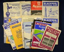 1950s Leicester City Away Match Programmes 1958/9 including v Wolverhampton Wanderers, v