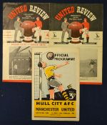 1948/1949 FA Cup Manchester Utd v Yeovil Town Football Programme at Maine Road, Manchester, t/w