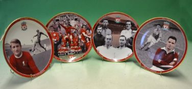 Danbury Mint Liverpool FC Centurions Plates 8 Inch Plates featuring Liverpool’s Roger Hunt, Billy