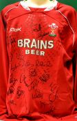 2008 Official Wales International Rugby signed players shirt - signed by the 2008 Six Nations
