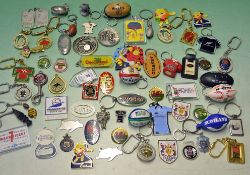 Mixed Quantity of Rugby Key Rings c.1990s onward variety of shapes and sizes, relating to World Cup,