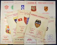 Glasgow Celtic football programme selection - all European home games 1964/65 v Valencia, 63/64 v