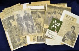 1955 British Lions rugby tour to South Africa collection - to include scarce 1955 Springbok double