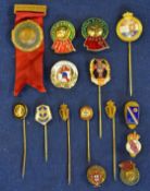 Assorted Selection of International Club and Country Enamel Lapel and Button Badges incl Russia