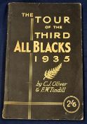 Scarce 1935 New Zealand All Blacks Rugby tour to the UK book - titled “The Tour of The Third All