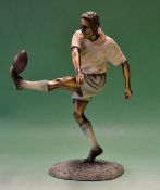 “The Leonardo” Collection Rugby Figure c. 2005 – large rugby figure titled “The Winning Kick”