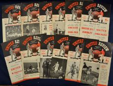1950s Manchester United Football Programmes homes collection 1953/54 Burnley 1954/55 Sheffield