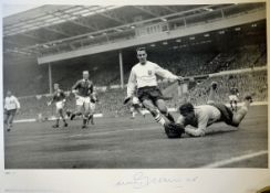 Big Blue Tube Signed Legends Series Football Prints 341/500 Jimmy Greaves at Wembley 196, 59 x