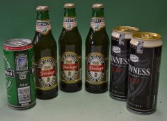 Collection of Rugby World Cup official beers-to include 3x Steinlager New Zealand lager beer
