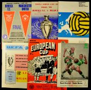 Collection of European Cup Final Football Programmes to incl 1959-1961, 1963, 1968, 1969, 1971, 1975