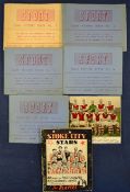 1950 Full Set of Photographic Team Picture Books Nos. 1-6 published by “Sport” magazine of London;