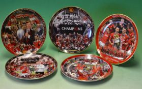 Danbury Mint Manchester United Championship Plates 8 Inch Plates featuring Decade of Dominance,
