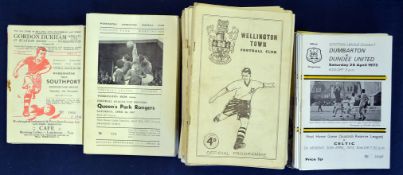 Mixed Selection of Football Programmes: including Workington 50’2 (4), 60s (48), 70s (59),