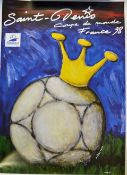 12 x 1998 Official France World Cup Football posters to incl a complete set comprising 2x France