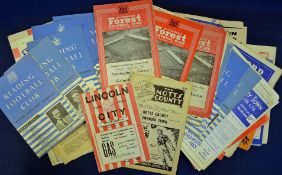 Mixed Selection of 1950s Football Programmes some 1940s incl Stoke City v Grimsby Town 45/46, Man