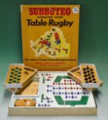 Original Subbuteo Rugby International Edition Table Boxed Set plus 2x boxed sets of Rugby