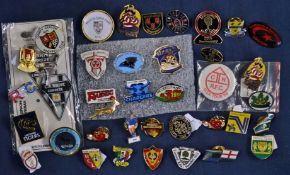 Assorted Selection of Enamel Rugby League Pin Badges to include some international, regional clubs