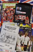 Quantity of England Big Match Football Programmes mainly modern but some dating back to early 1970s,