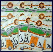 Collection of Wolverhampton Wanderers Football Programmes homes 1953/1954, the first season Wolves
