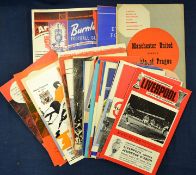 British Clubs in Europe Football Programmes a good collection mainly 1950s to 1970s including West