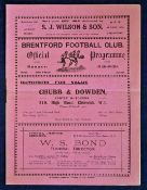 1928/9 Football Programme Brentford v Watford 27th October, overall (VG) (1)