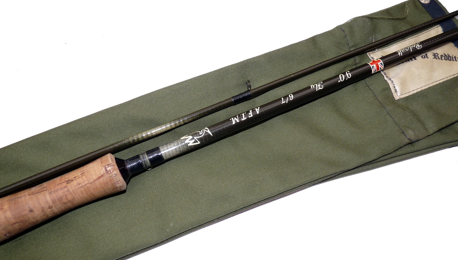 ROD: Rodcraft Northwest 9’ 2 piece graphite trout fly rod, line rate 6/7, Fuji guides whipped black,