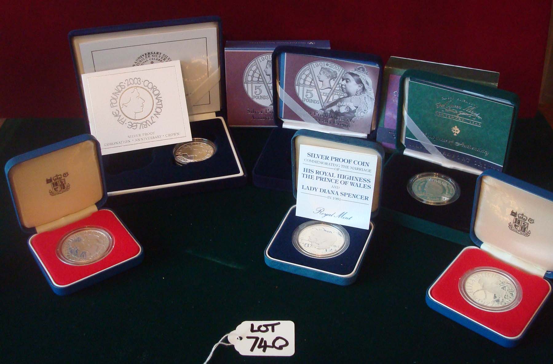 Collection of Royalty Related Silver Proof Coins: To consist of 2000 Queen Mothers Centenary