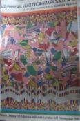 Ephemera ? Poster ? art and artists ? Edward Paolozzi large colour poster advertising an exhibition
