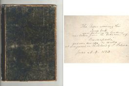 Large sheet of ?Napoleon?s Wallpaper? the covers of a 19th scrapbook^ clad in a deep blue paper