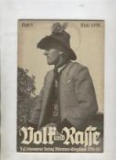 WWII ? Nazi Propaganda Volk und Rasse (People and Race)^ No 4 for May 1938^ rare publication