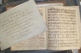 Manuscript Music early 19th c an album of manuscript music early 19th c featuring approx 28 pieces