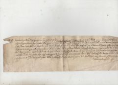 James I ? Middlesex 1613 manuscript document from the Reign of James I being an extract from the