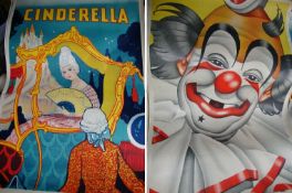 Ephemera ? Poster ? pantomime and circus two fine posters^ one advertising a performance of
