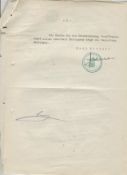 WWII ? autograph ? Robert Ley letter signed dated August 8 1935 to Reichsleiter Dr Frick discussing