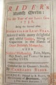 Almanac Rider?s British Merlin for the year of our Lord 1758...R Nutt for the Company of Stationers