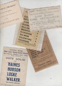 Political collection of political ephemera^ including voting cards^ Trades Union pamphlets etc^