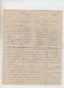 Autograph ? Arnold Louis Chevallier fine autograph letter signed to ?My dear Mr Le Sueur?^ dated in