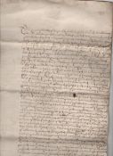 English Civil War ? Charles Cullen^ Lord Cockayne group of approx nine ms documents relating to