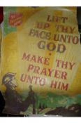 Ephemera ? Poster ? Salvation Army ? WWII Lift up thy Fact to God ? Make thy prayer under Him.