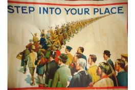 WWI ? Recruiting Poster Step into Your Place ? colour poster issued by the Parliamentary Recruiting