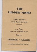 WWII ? Fascists ""The Hidden Hand ? A Plain Statement For The Man in the Street"". Lieut-Col A H