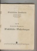 WWII ? Heinrich Himmler ? books Westfalische Kunsthefte by Wilhelm Rave. A book on the local