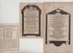 Ephemera ? John Wesley ? Founder of Methodism printed memorial card of John Wesley?s tomb